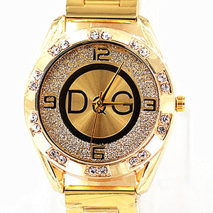 2021 Zegarek Damski new DQG fashion luxury watch crystal quartz female watch gold silver stainless steel ladies dress watch