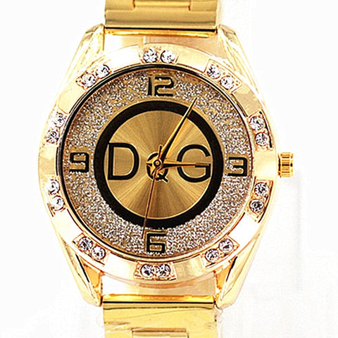 2021 Zegarek Damski new DQG fashion luxury watch crystal quartz female watch gold silver stainless steel ladies dress watch