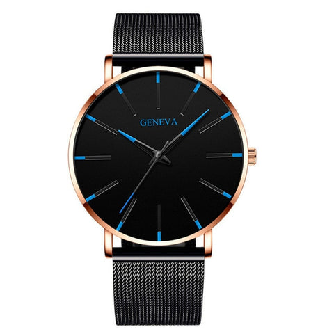 Men Watches 2021 Luxury Male Elegant Ultra Thin Watch Men Business Stainless Steel Mesh Quartz Watch Relogio Masculino Hot Sale