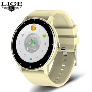 LIGE 2021 Fashion Smart Watch Men Fitness Bracelet Heart Rate Blood Pressure Monitoring Sports Tracker Smartwatch Gift for Women