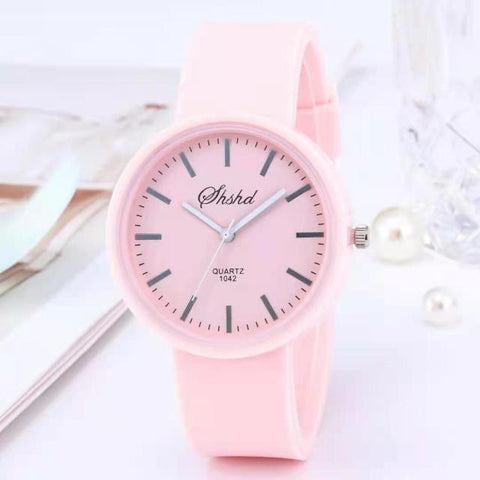 2021 New simple silicone Brand WOKAI Casual Quartz Watch Women Crystal Silicone Watches Relogio Feminino Wrist Watch Hot sale