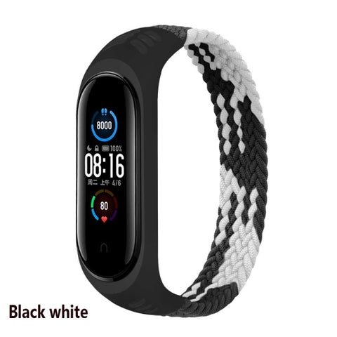 Bracelet for Mi band 5 Strap Nylon Braided Solo Loop pulseira bracelet Miband4 Miband5 Wristband for xiaomi Mi band 4 3 6 strap