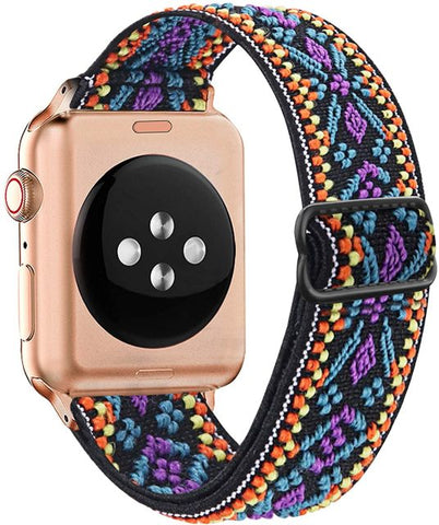 Solo Loop Nylon Strap for Apple watch band 44mm 40mm 38mm 42mm Adjustable Elastic Scrunchie bracelet correa iWatch 6 se 5 4 3 2