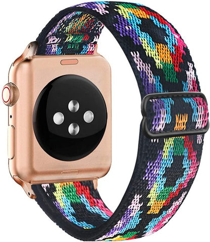 Solo Loop Nylon Strap for Apple watch band 44mm 40mm 38mm 42mm Adjustable Elastic Scrunchie bracelet correa iWatch 6 se 5 4 3 2