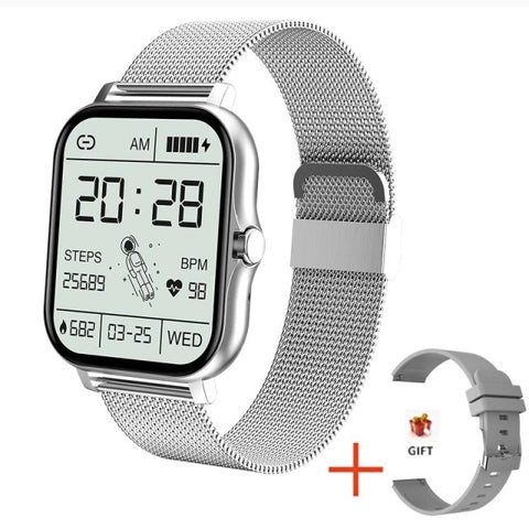 2021 New Women Smart watch Men 1.69" Color Screen Full touch Fitness Tracker Bluetooth Call Smart Clock Ladies Smart Watch Women