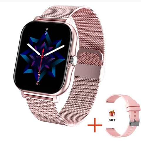 2021 New Women Smart watch Men 1.69" Color Screen Full touch Fitness Tracker Bluetooth Call Smart Clock Ladies Smart Watch Women