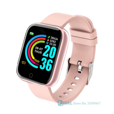 2021 Ladies Sport Bracelet Smart Watch Women Smartwatch Men Smartband Android IOS Waterproof Fitness Tracker Smart Clock Mens