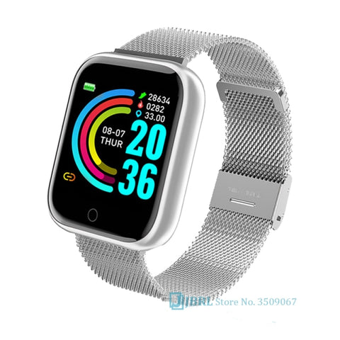 2021 Ladies Sport Bracelet Smart Watch Women Smartwatch Men Smartband Android IOS Waterproof Fitness Tracker Smart Clock Mens