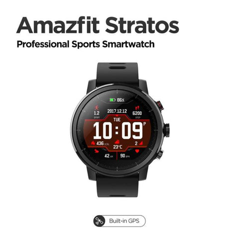 Original Amazfit Stratos Smartwatch Smart Watch GPS Calorie Count 50M Waterproof for Android iOS Phone