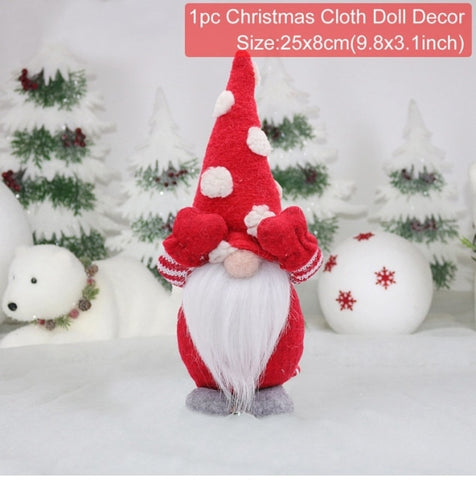 Gnome Christmas Faceless Doll Merry Christmas Decorations For Home Cristmas Ornament Xmas Navidad Natal New Year 2022