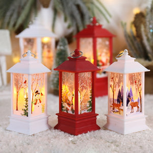 Santa Claus Snowman Lantern Light Merry Christmas Decor For Home Christmas Tree Ornament Xmas Gifts Navidad 2021 New Year 2022