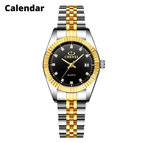 CHENXI Women Golden & Silver Classic Quartz Watch Female Elegant Clock Luxury Gift Watches Ladies Waterproof Wristwatch