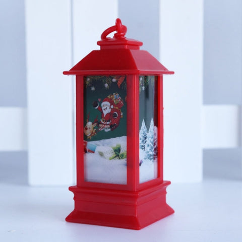 Santa Claus Snowman Lantern Light Merry Christmas Decor For Home Christmas Tree Ornament Xmas Gifts Navidad 2021 New Year 2022