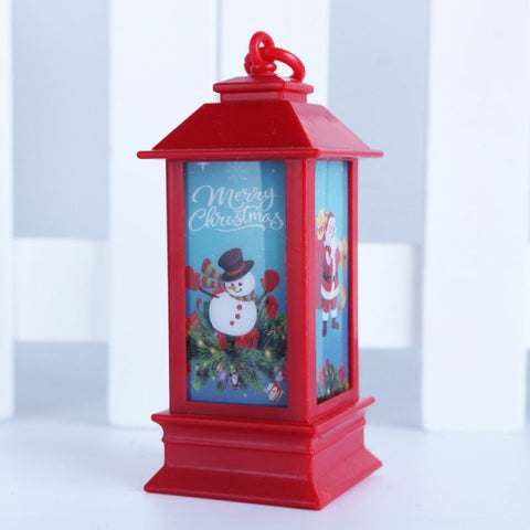 Santa Claus Snowman Lantern Light Merry Christmas Decor For Home Christmas Tree Ornament Xmas Gifts Navidad 2021 New Year 2022