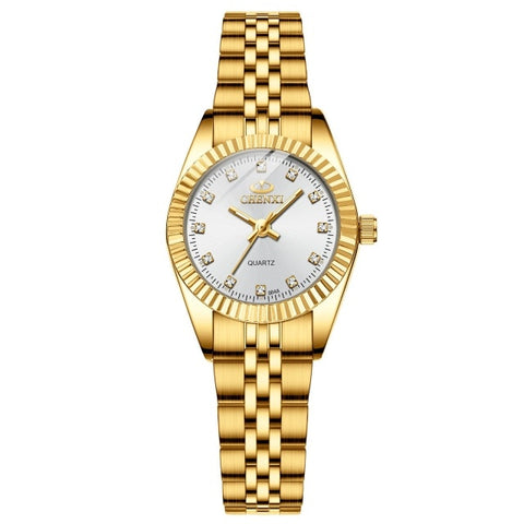 CHENXI Women Golden & Silver Classic Quartz Watch Female Elegant Clock Luxury Gift Watches Ladies Waterproof Wristwatch