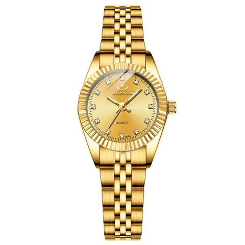 CHENXI Women Golden & Silver Classic Quartz Watch Female Elegant Clock Luxury Gift Watches Ladies Waterproof Wristwatch