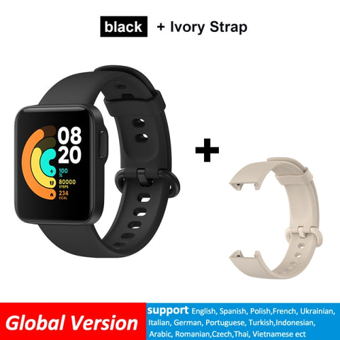 Xiaomi Mi Watch Lite Bluetooth Smart Watch GPS 5ATM Waterproof SmartWatch Fitness Heart Rate Monitor mi band Global Version