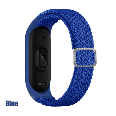 Bracelet for Mi band 6 Strap Elastic adjustable Nylon Braided Miband4 miband 5 correa Wristband for xiaomi Mi band 4 3 5 6 strap