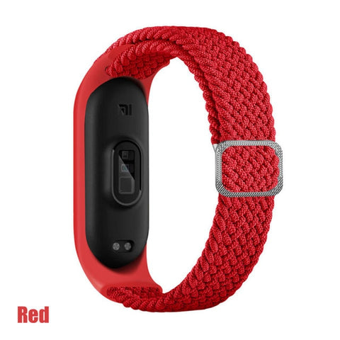 Bracelet for Mi band 6 Strap Elastic adjustable Nylon Braided Miband4 miband 5 correa Wristband for xiaomi Mi band 4 3 5 6 strap