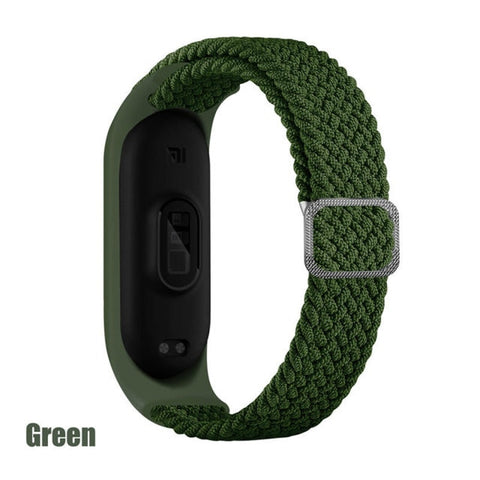 Bracelet for Mi band 6 Strap Elastic adjustable Nylon Braided Miband4 miband 5 correa Wristband for xiaomi Mi band 4 3 5 6 strap