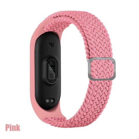 Bracelet for Mi band 6 Strap Elastic adjustable Nylon Braided Miband4 miband 5 correa Wristband for xiaomi Mi band 4 3 5 6 strap