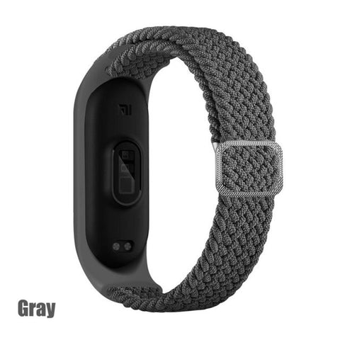 Bracelet for Mi band 6 Strap Elastic adjustable Nylon Braided Miband4 miband 5 correa Wristband for xiaomi Mi band 4 3 5 6 strap