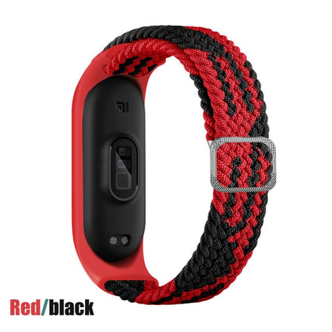 Bracelet for Mi band 6 Strap Elastic adjustable Nylon Braided Miband4 miband 5 correa Wristband for xiaomi Mi band 4 3 5 6 strap