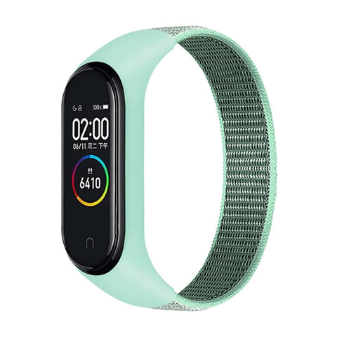 Nylon loop for xiaomi mi band 4 3 strap Sport Bracelet smartwatch Belt pulsera correa xiaomi strap Wristband for Miband 6 5 band