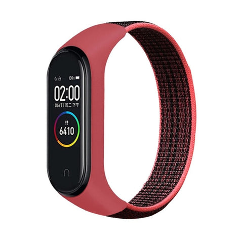 Nylon loop for xiaomi mi band 4 3 strap Sport Bracelet smartwatch Belt pulsera correa xiaomi strap Wristband for Miband 6 5 band