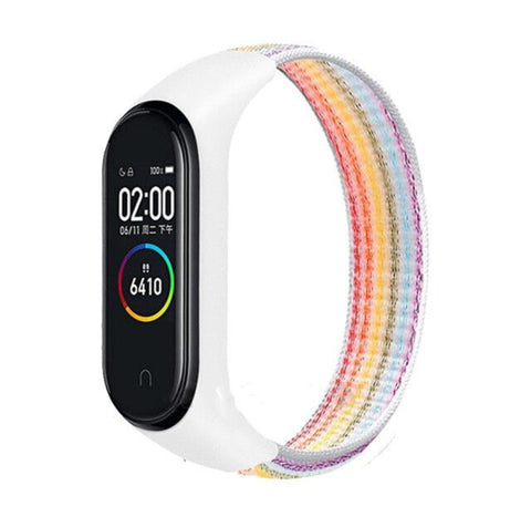 Nylon loop for xiaomi mi band 4 3 strap Sport Bracelet smartwatch Belt pulsera correa xiaomi strap Wristband for Miband 6 5 band