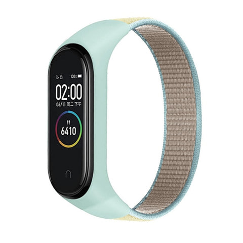 Nylon loop for xiaomi mi band 4 3 strap Sport Bracelet smartwatch Belt pulsera correa xiaomi strap Wristband for Miband 6 5 band