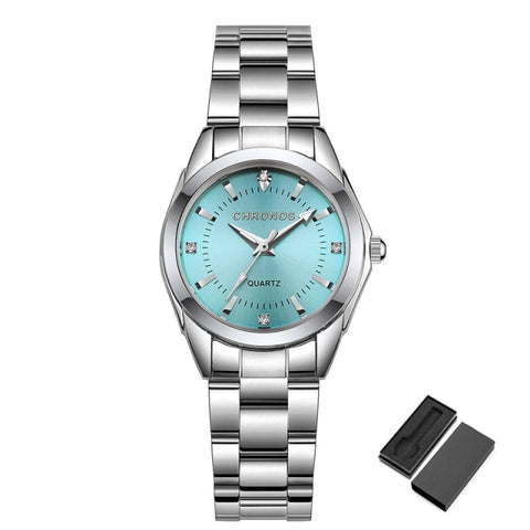 CHRONOS Elegant Women Watch Luxury Ladies Fashion Brand Wristwatch Japan Movement Stainless Steel Gift for Female Girlfriend