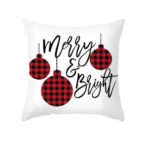 45cm Christmas Cushion Cover Navidad Merry Christmas Decorations For Home 2021 Xmas Noel Cristmas Ornaments New Year Gifts 2022