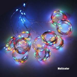 3M LED Curtain Garland USB String Lights Fairy Festoon With Remote Christmas Wedding Holiday New Year Decoration 2022 for Home