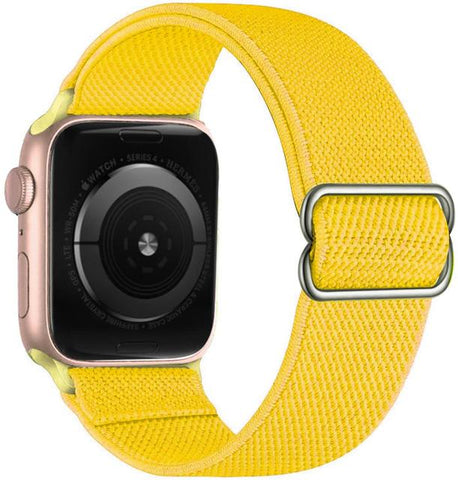 Elastic Nylon Solo Loop Strap For Apple Watch Band 44mm 40mm 45mm 41mm 42mm 38mm Adjustable Bracelet iWatch Series 7 6 SE 5 4 3