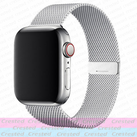 Magnetic Loop Strap For Apple watch Band 44mm 40mm 45mm 41mm 42mm 38mm Stainless steel correa bracelet iWatch serie 3 4 5 6 se 7