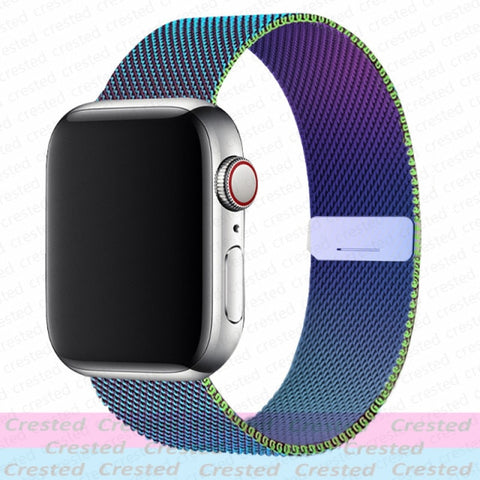 Magnetic Loop Strap For Apple watch Band 44mm 40mm 45mm 41mm 42mm 38mm Stainless steel correa bracelet iWatch serie 3 4 5 6 se 7