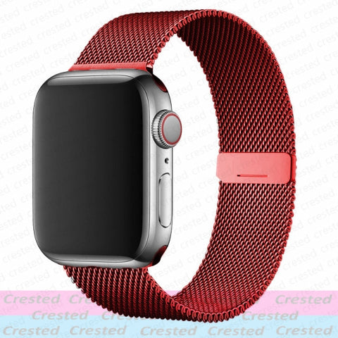 Magnetic Loop Strap For Apple watch Band 44mm 40mm 45mm 41mm 42mm 38mm Stainless steel correa bracelet iWatch serie 3 4 5 6 se 7