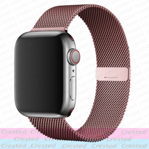 Magnetic Loop Strap For Apple watch Band 44mm 40mm 45mm 41mm 42mm 38mm Stainless steel correa bracelet iWatch serie 3 4 5 6 se 7