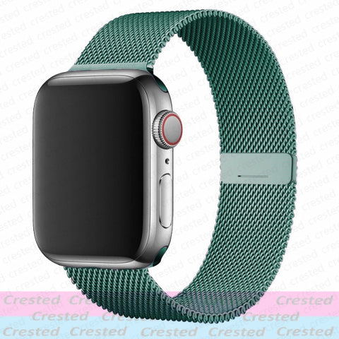 Magnetic Loop Strap For Apple watch Band 44mm 40mm 45mm 41mm 42mm 38mm Stainless steel correa bracelet iWatch serie 3 4 5 6 se 7