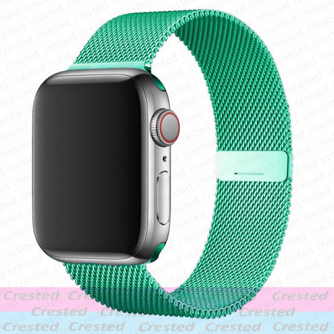 Magnetic Loop Strap For Apple watch Band 44mm 40mm 45mm 41mm 42mm 38mm Stainless steel correa bracelet iWatch serie 3 4 5 6 se 7