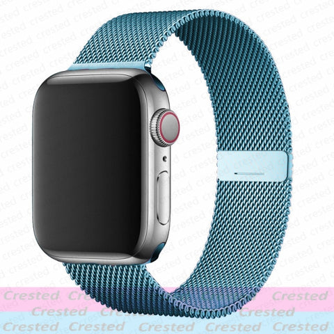 Magnetic Loop Strap For Apple watch Band 44mm 40mm 45mm 41mm 42mm 38mm Stainless steel correa bracelet iWatch serie 3 4 5 6 se 7