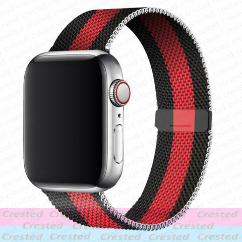 Magnetic Loop Strap For Apple watch Band 44mm 40mm 45mm 41mm 42mm 38mm Stainless steel correa bracelet iWatch serie 3 4 5 6 se 7