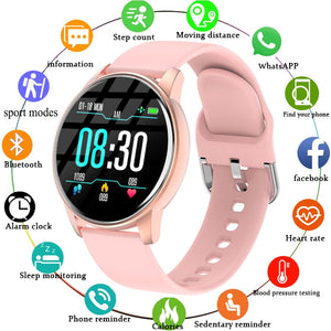 Women Smart Watch Real-time Weather Forecast Activity Tracker Heart Rate Monitor Sports Ladies Smart Watch Men For Android IOS