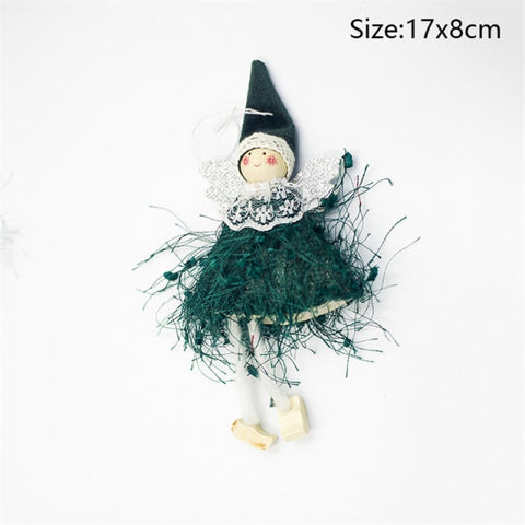 New Year 2022 Gifts Cute Angel Ski Dolls Navidad Hanging Pendant Christmas Home Decor Xmas Tree Ornaments Noel Natal Decoration