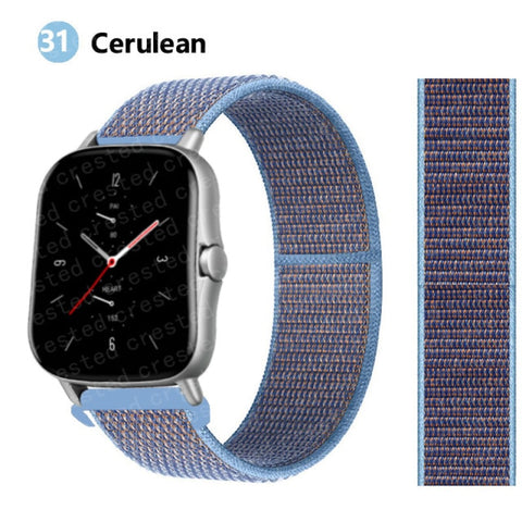 20/22mm Nylon band For Amazfit GTS/2/2e/GTS2 Mini/GTR 3 Pro 42mm/47mm/GTR2/2e/stratos 2/3 Sport Loop Bracelet Amazfit bip strap