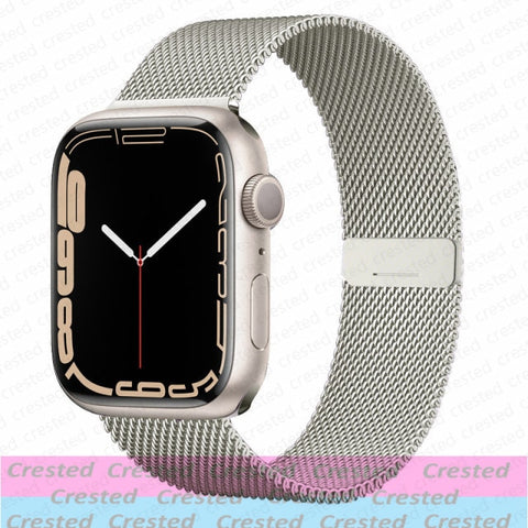 Magnetic Loop Strap For Apple watch Band 44mm 40mm 45mm 41mm 42mm 38mm Stainless steel correa bracelet iWatch serie 3 4 5 6 se 7