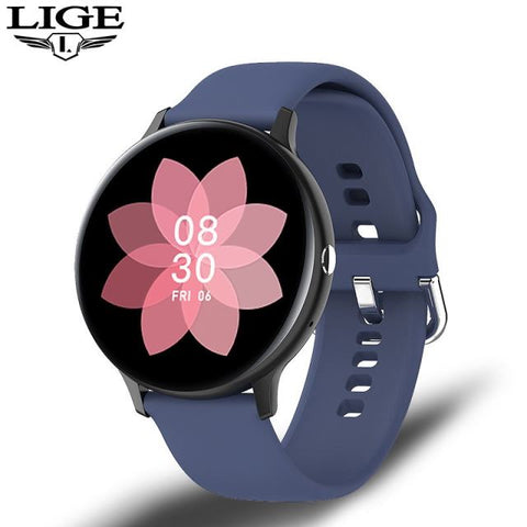 LIGE 2021 Bluetooth Answer Call Smart Watch Men Full Touch Dial Call Fitness Tracker IP67 Waterproof 4G ROM Smartwatch for women