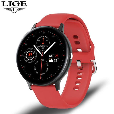 LIGE 2021 Bluetooth Answer Call Smart Watch Men Full Touch Dial Call Fitness Tracker IP67 Waterproof 4G ROM Smartwatch for women