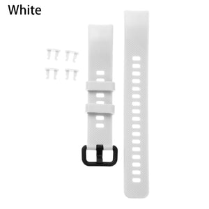 1Pc Colorful Silicone Strap For Honor Band 5 4 Replacement Wristbands Watch Band Soft Sports Bracelet Smart Watch Accessories